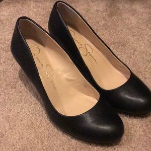 Jessica Simpson Black Wedges
